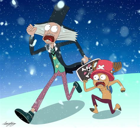 One Piece X Rick And Morty By Johnrap016 On Deviantart