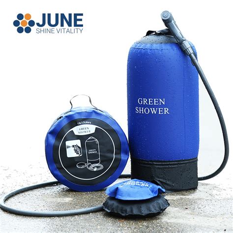 Portable Camping Shower 11l Pvc Outdoor Inflatable Shower Pressure