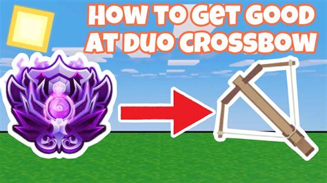 How To Get Good At Using Duo Crossbow In Roblox Bedwars 🥶⭐️📱 Roblox