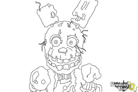 Five Nights At Freddys Coloring Pages Springtrap Zackary Robson