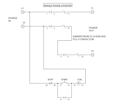 Magnetic Contactor Wiring Diagram Three Phase Wiring Flow Schema