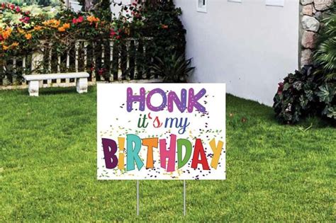 Honk Its My Birthday Yard Sign 18x24 Yard Etsy