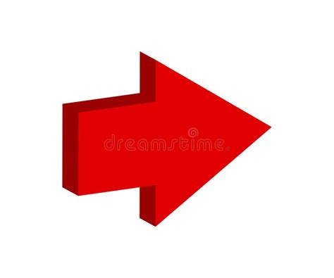 Red Arrow Icon Indicating Different Direction A Set Icons Isolated On