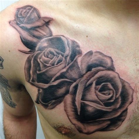 70 Brilliant Rose Tattoos For Chest