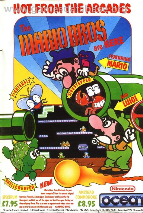 Mario Bros Nintendo Arcade Systems Artwork Advert