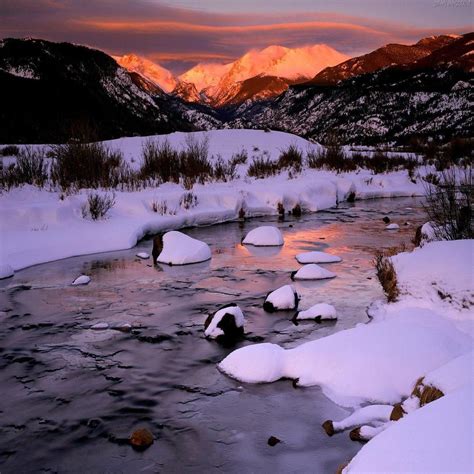 Winter Landscape Rocky Mountain National Park Colorado Colorado