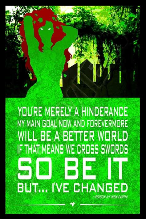 I'll give you the show of a lifetime!. Series 5 Poster 9 - Poison Ivy | Poison ivy, Poison ivy quotes, Superhero quotes
