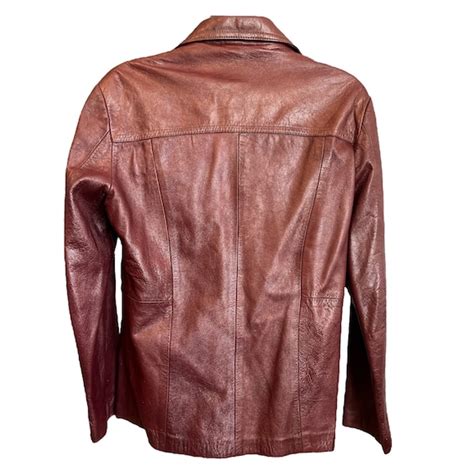 1970s Mens Vintage Leather Jacket Gem