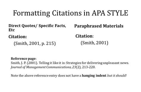 Writing In The Behavioral Sciences Apa Style In Text Citations