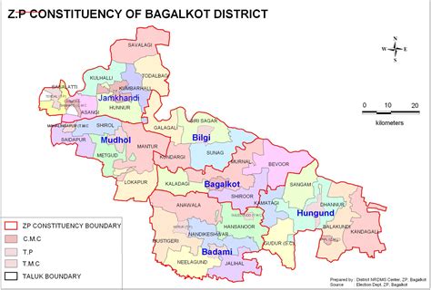 Get information about district map of karnataka.the district map of karnataka showing district boundaries. Zila Panchayat Constituency of Bagalkot District Map PDF ...