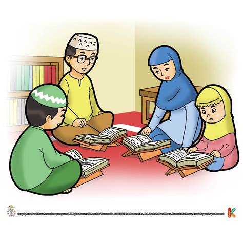 Gambar Kartun Anak Membaca Al Quran - IMAGESEE