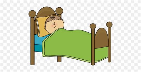 Cartoon Pictures Of People Sleeping Boy In Bed Clipart Free