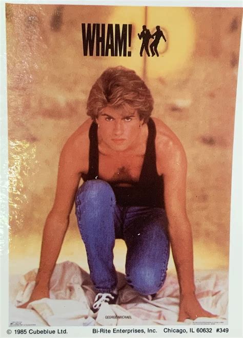 Vintage 80s Wham George Micheal Original Band Mini Poster Etsy