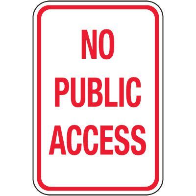 Reflective Parking Lot Signs No Public Access Seton Canada