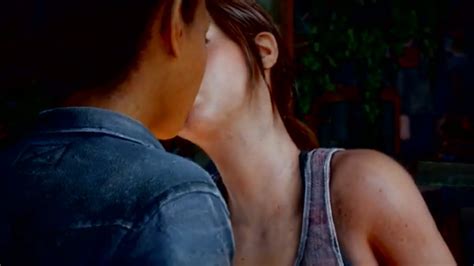 The Last Of Us Left Behind Ellie Kisses Riley Youtube