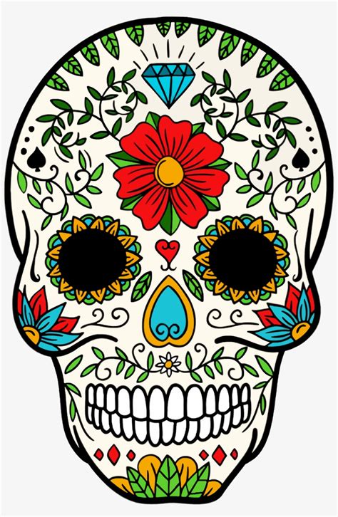 Big Image Day Of The Dead Skull Cartoon 1572x2332 Png Download Pngkit