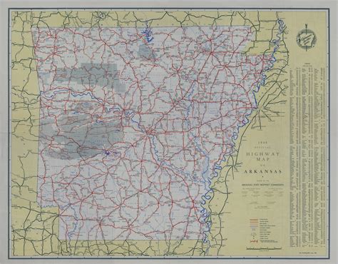 Arkansas State Map With Highways Topographic Map