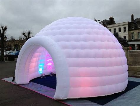 3m 4m 5m Oxford Cloth White With Led Light Use Blow Up Inflatable Igloo