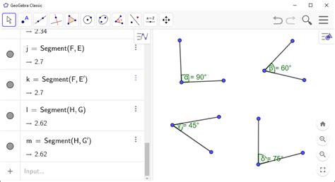 How To Create An Angle In Geogebra House Of Math