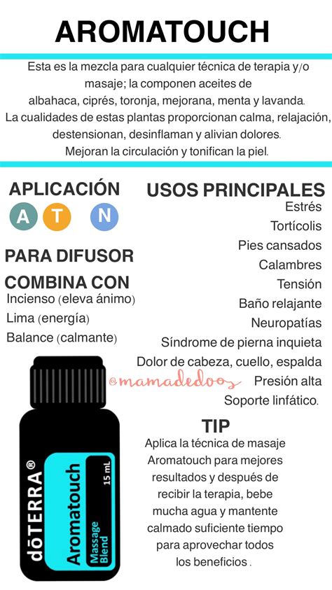 Aromatouch Mezcla De Dōterra Para Masajes Aceitesesenciales