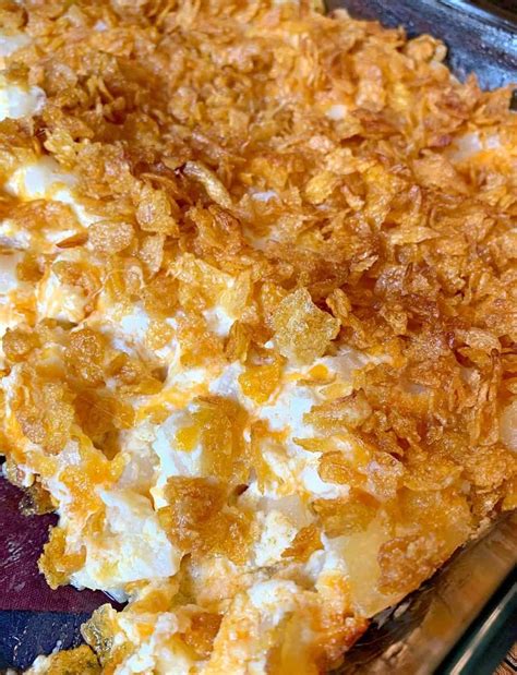 These comforting, cheesy potato casserole recipes are loaded with rich and creamy flavor. Funeral Potatoes - Cheesy Potato Casserole Topped with Corn Flakes | Funeral Potatoes is just a ...