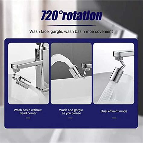 720 Degree Swivel Sink Faucet Aerator Big Angle Large Flow Aerator