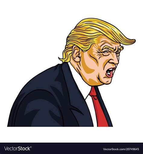 Cartoon donald trump and cartoon rudy giuliani freak out over revelations of billion dollar losses to prove he's mentally competent, cartoon donald trump goes on a game show called big brain. Donald trump shouting you are fired cartoon Vector Image