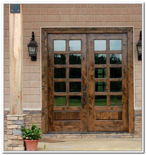 French Doors Exterior Wooden Photo 4 Wood French Doors Exterior