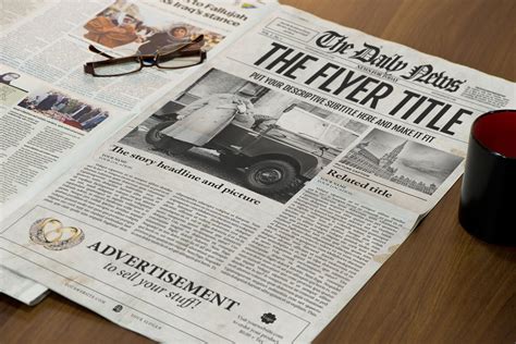 Newspaper Template InDesign | Creative Flyer Templates ~ Creative Market