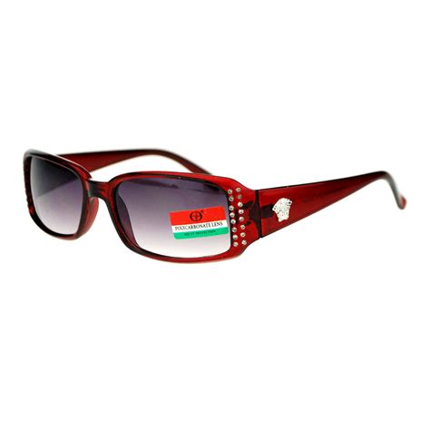 Sa106 Womens Narrow Rectangular Rhinestone Bling Plastic Sunglasses Ebay