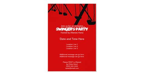 Tasteful Swingers Party Invitations