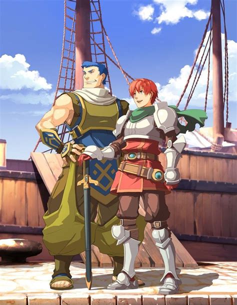 Adol The Red N Dogi Ys 7 Anime Toon Sword And Sorcery Anime
