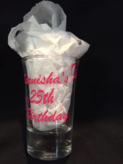 Personalized Birthday Shot Glass Party Favors Special Etsy
