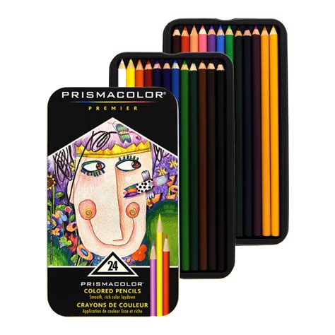 Prismacolor Premier Colored Pencils 24 Sæt Soft Core Markers N Pens