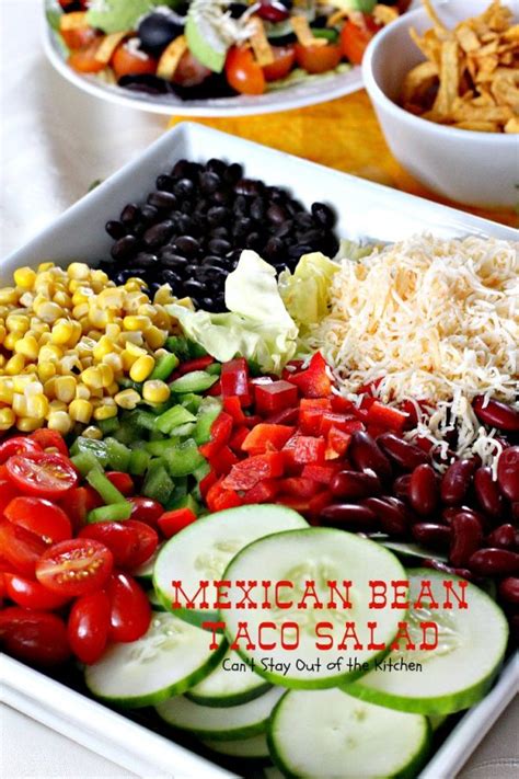 Mexican Bean Taco Salad Can T Stay Out Of The Kitchen