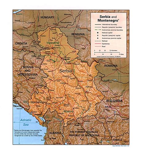 Táto mapa zobrazuje infračervené pásmo svetla a relatívne teplo objektov. Mapa Srbsko.