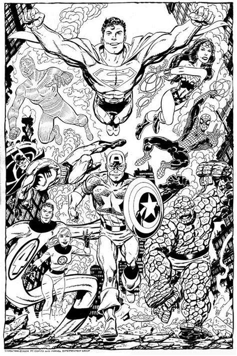 Dc And Marvel Team Up Commission By John Byrne 2006 Comic Book