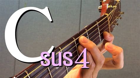 하루10분 통기타 Csus4 코드 소리 And 모양 중급 Csus4 Chord Guitar Lesson 기타솔져