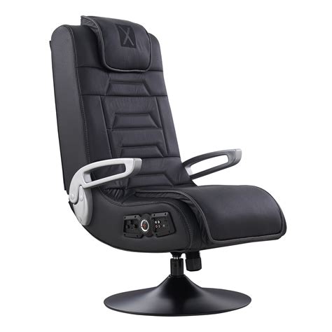 This x rocker gaming chair is perfect for playing action games with its blasting sound system composed of 2 speakers and a subwoofer. X Rocker 4.1 Pro Series Pedestal Wireless Video Gaming Chair, Black - Walmart.com - Walmart.com