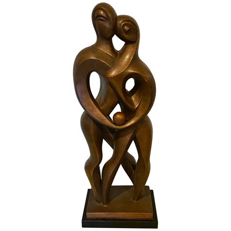 Bronze Sculpture Adam And Eve By Melonski For Sale At 1stdibs