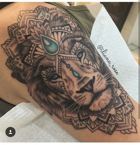 Best 25 Lion Thigh Tattoo Ideas On Pinterest Half