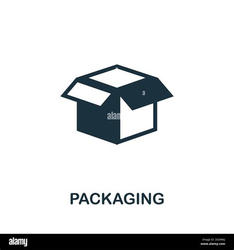 Packaging Icon Monochrome Simple Element From Manufacturing Collection