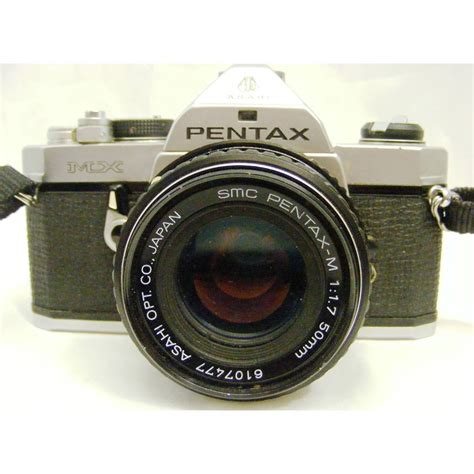 Vintage Pentax Mx 35mm Film Camera And Smc Pentax M 50mm Lens Oxfam