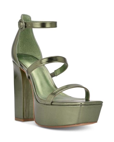 Marc Fisher Synthetic Frita Sandals In Green Lyst
