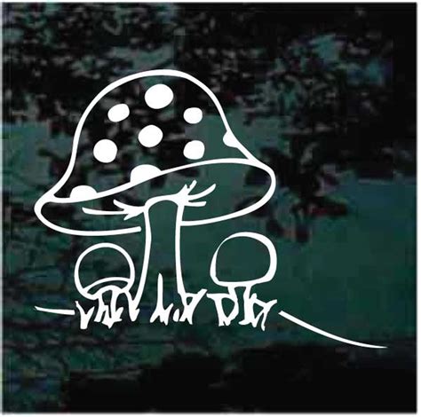 70s Style Hippie Mushroom Decals And Car Window Stickers Decal Junky