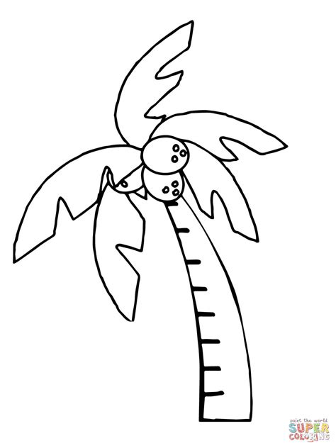 Palm coloring pages for kids online. Date palm coloring pages download and print for free