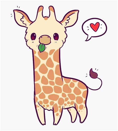 Transparent Cute Giraffe Png Kawaii Giraffe Png Download Kindpng