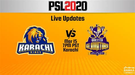 Psl 2021 karachi kings vs. Live Updates - Karachi Kings vs Quetta Gladiators - PSL 5 ...