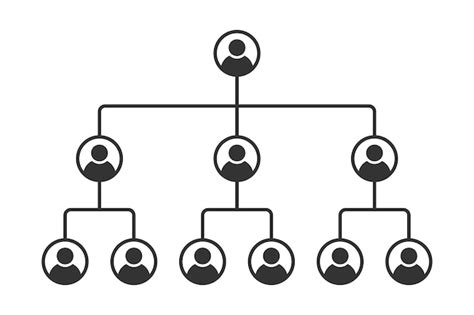 Ícone Do Líder Da Hierarquia De Negócios Hierarquia Da Empresa