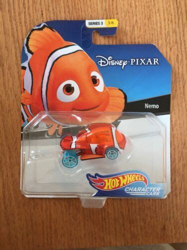 Disney Finding Nemo Hot Wheels Series 3 Nemo Character Car New Sealed